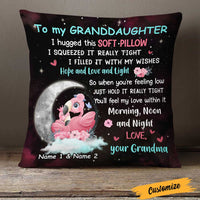 Personalized Granddaughter Flamingo Pillow JR247 24O23 thumb 1