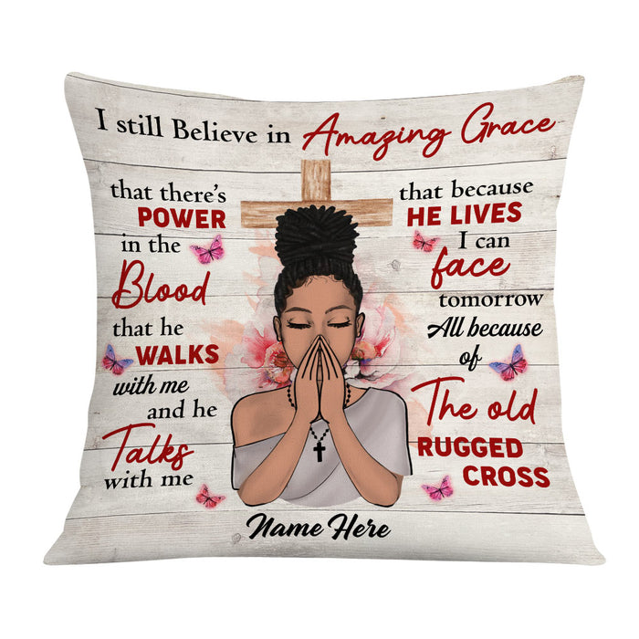 Personalized BWA Jesus Girl Still Believe Pillow JR248 95O36 1