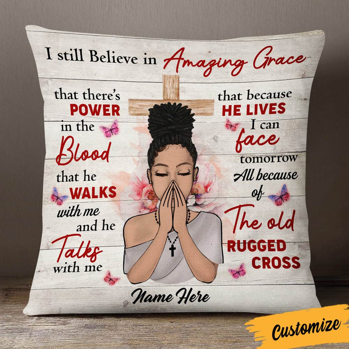 Personalized BWA Jesus Girl Still Believe Pillow JR248 95O36 1