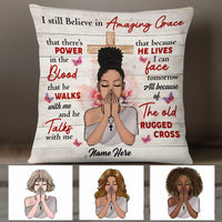 Personalized BWA Jesus Girl Still Believe Pillow JR248 95O36 thumb 1