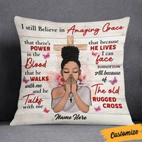 Personalized BWA Jesus Girl Still Believe Pillow JR248 95O36 thumb 1