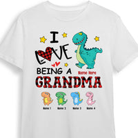 Personalized Dinosaur Mom Grandma T Shirt JR245 95O53 thumb 1