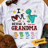 Personalized Dinosaur Mom Grandma T Shirt JR245 95O53 1