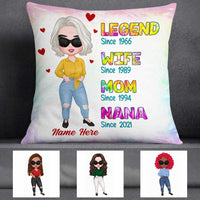 Personalized Love Mom Grandma Legend Pillow JR242 23O57 thumb 1