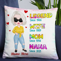 Personalized Love Mom Grandma Legend Pillow JR242 23O57 thumb 1