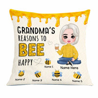 Personalized Love Mom Grandma Bee Pillow JR276 23O23 thumb 1
