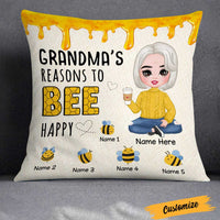 Personalized Love Mom Grandma Bee Pillow JR276 23O23 thumb 1