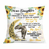 Personalized Daughter Dinosaur Sunflower Pillow JR243 26O58 1