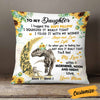 Personalized Daughter Dinosaur Sunflower Pillow JR243 26O58 1