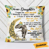 Personalized Daughter Dinosaur Sunflower Pillow JR243 26O58 1