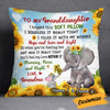 Personalized Mom Grandma Daughter Granddaughter Elephant Pillow JR241 26O34 1
