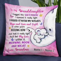 Personalized Granddaughter Elephant Pillow JR245 26O34 thumb 1