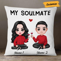 Personalized Couple Icon Love My Soulmate Pillow JR265 23O57 thumb 1