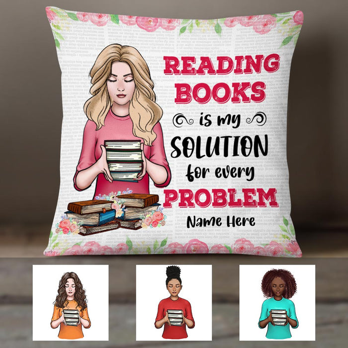 Personalized Love Book Girl Pillow JR241 23O36 1