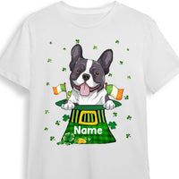Personalized Dog Patrick's Day T Shirt JR252 30O53 thumb 1