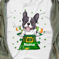 Personalized Dog Patrick's Day T Shirt JR252 30O53 thumb 1