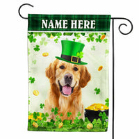 Personalized Dog  Photo St Patrick's Day Flag JR253 85O47 thumb 1