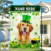 Personalized Dog  Photo St Patrick's Day Flag JR253 85O47 1