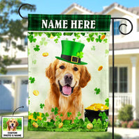 Personalized Dog  Photo St Patrick's Day Flag JR253 85O47 thumb 1