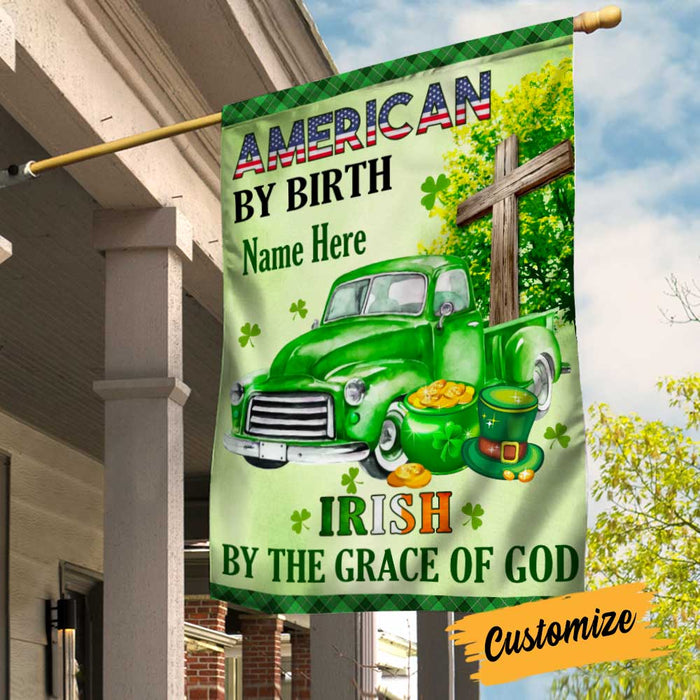 Personalized St Patrick's Day Flag JR251 85O34 1