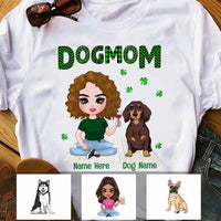Personalized Dog Patrick's Day Mom T Shirt JR268 24O23 thumb 1
