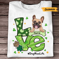 Personalized Dog Patrick's Day Dog Mom T Shirt JR253 95O47 thumb 1