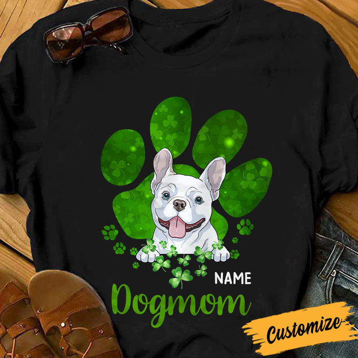 Personalized Dog Patrick's Day Mom T Shirt JR255 95O36 1