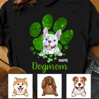 Personalized Dog Patrick's Day Mom T Shirt JR255 95O36 thumb 1