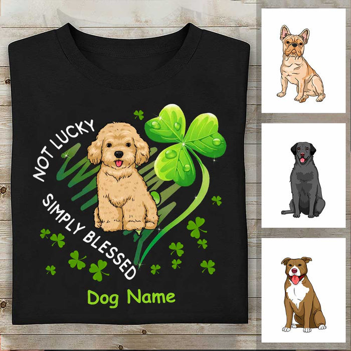 Personalized Dog Patrick's Day T Shirt JR252 26O34 1