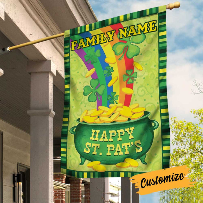 Personalized St Patrick's Day Flag JR251 26O34 1