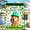Personalized St Patrick's Day Dog Cat Photo Flag JR255 26O47 1