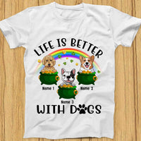 Personalized Dog Patrick's Day T Shirt JR2610 23O23 thumb 1
