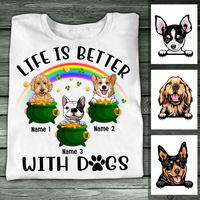 Personalized Dog Patrick's Day T Shirt JR2610 23O23 thumb 1