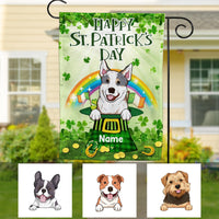 Personalized St Patrick's Day Dog Flag JR256 26O53 thumb 1