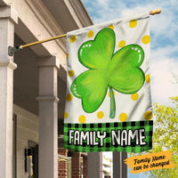 Personalized St Patrick's Day Family Flag JR256 95O36 thumb 1