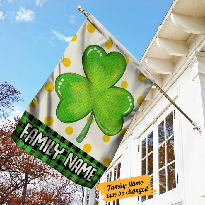 Personalized St Patrick's Day Family Flag JR256 95O36 1