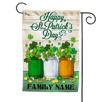 Personalized Family St Patrick's Day Flag JR254 95O53 thumb 1