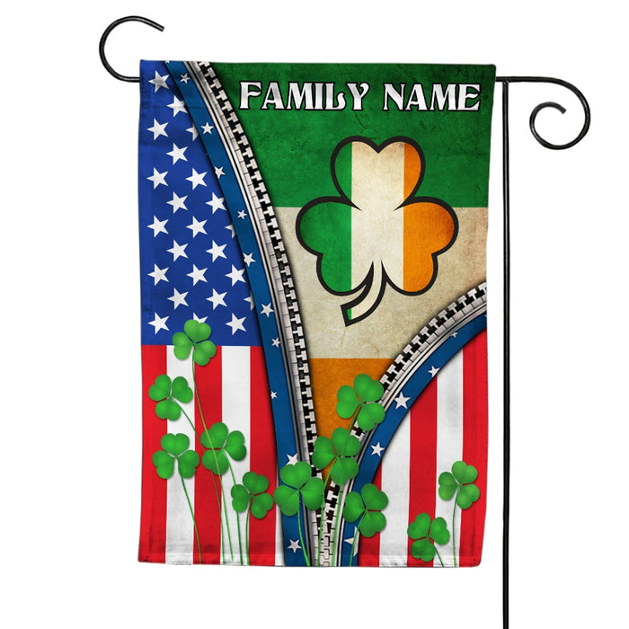 Personalized St Patrick's Day Flag JR252 95O53 1