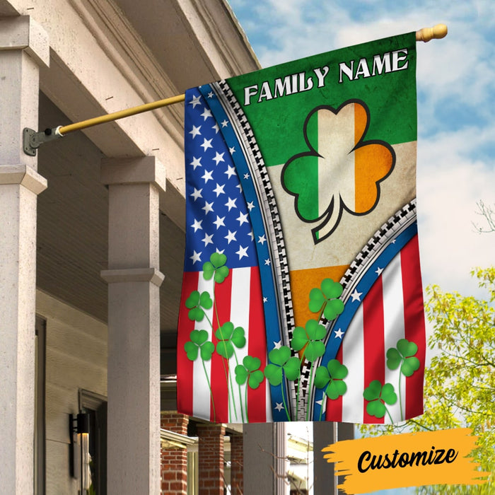 Personalized St Patrick's Day Flag JR252 95O53 1