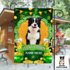 Personalized St Patrick's Day Dog Flag JR251 23O23 1