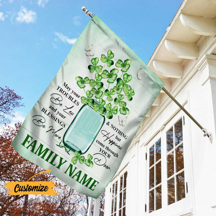 Personalized Family St Patrick's Day Flag JR252 95O47 1