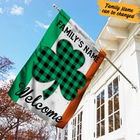 Personalized Patrick's Day Flag JR268 23O24 thumb 1