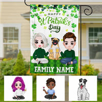 Personalized St Patrick's Day Family Flag JR262 30O58 thumb 1