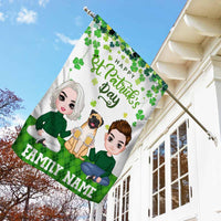 Personalized St Patrick's Day Family Flag JR262 30O58 thumb 1