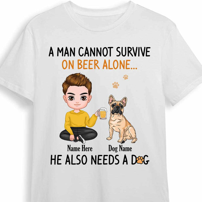 Personalized Dog Dad T Shirt JR261 30O34 1