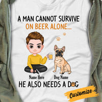 Personalized Dog Dad T Shirt JR261 30O34 thumb 1