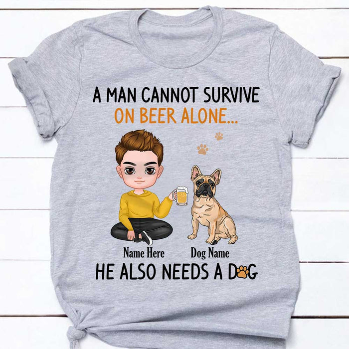 Personalized Dog Dad T Shirt JR261 30O34 1