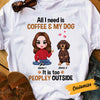 Personalized Dog Mom Love Coffee T Shirt JR265 30O53 1