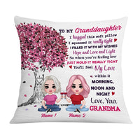 Personalized Mom Grandma Daughter Granddaughter Hug This Pillow JR263 24O36 thumb 1
