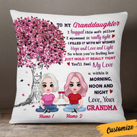 Personalized Mom Grandma Daughter Granddaughter Hug This Pillow JR263 24O36 thumb 1